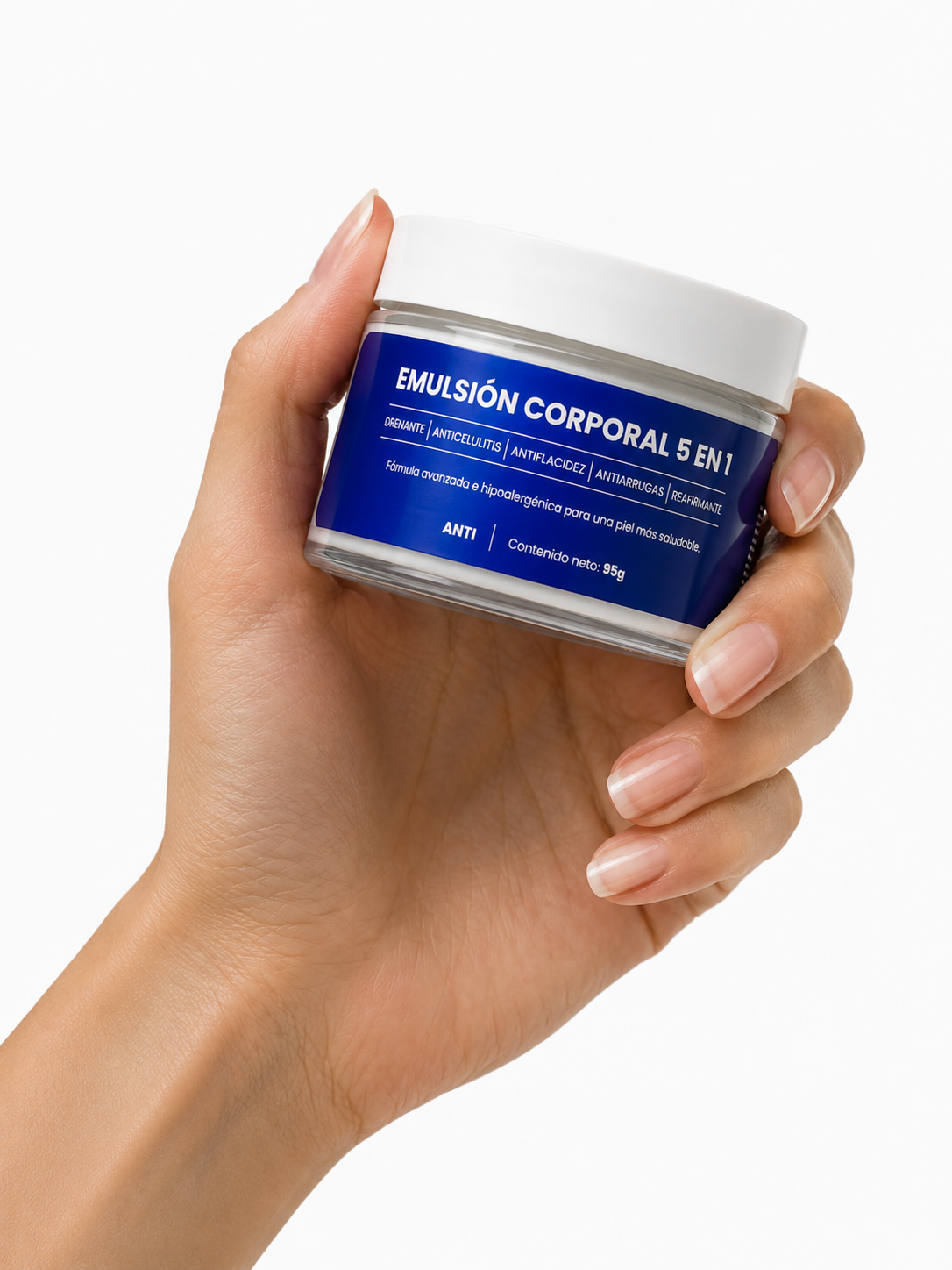 EMULSIÓN CORPORAL CINCO EN UNO! Con Efecto Drenante, Anticelulitis, Antiflacidez, Antiarrugas y Reafirmante.